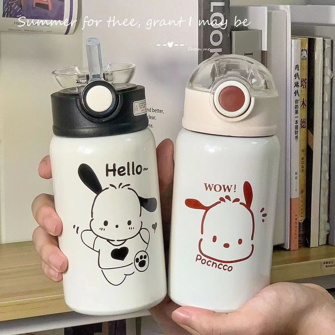 316保温杯可爱萌新情侣大容量吸管杯ins高颜值不锈钢简约小众水杯