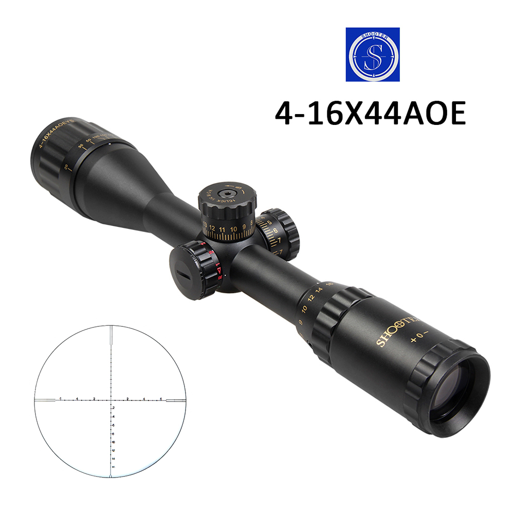 4-16X44AOE带红绿灯光 带锁定 可调焦变倍单筒望远镜