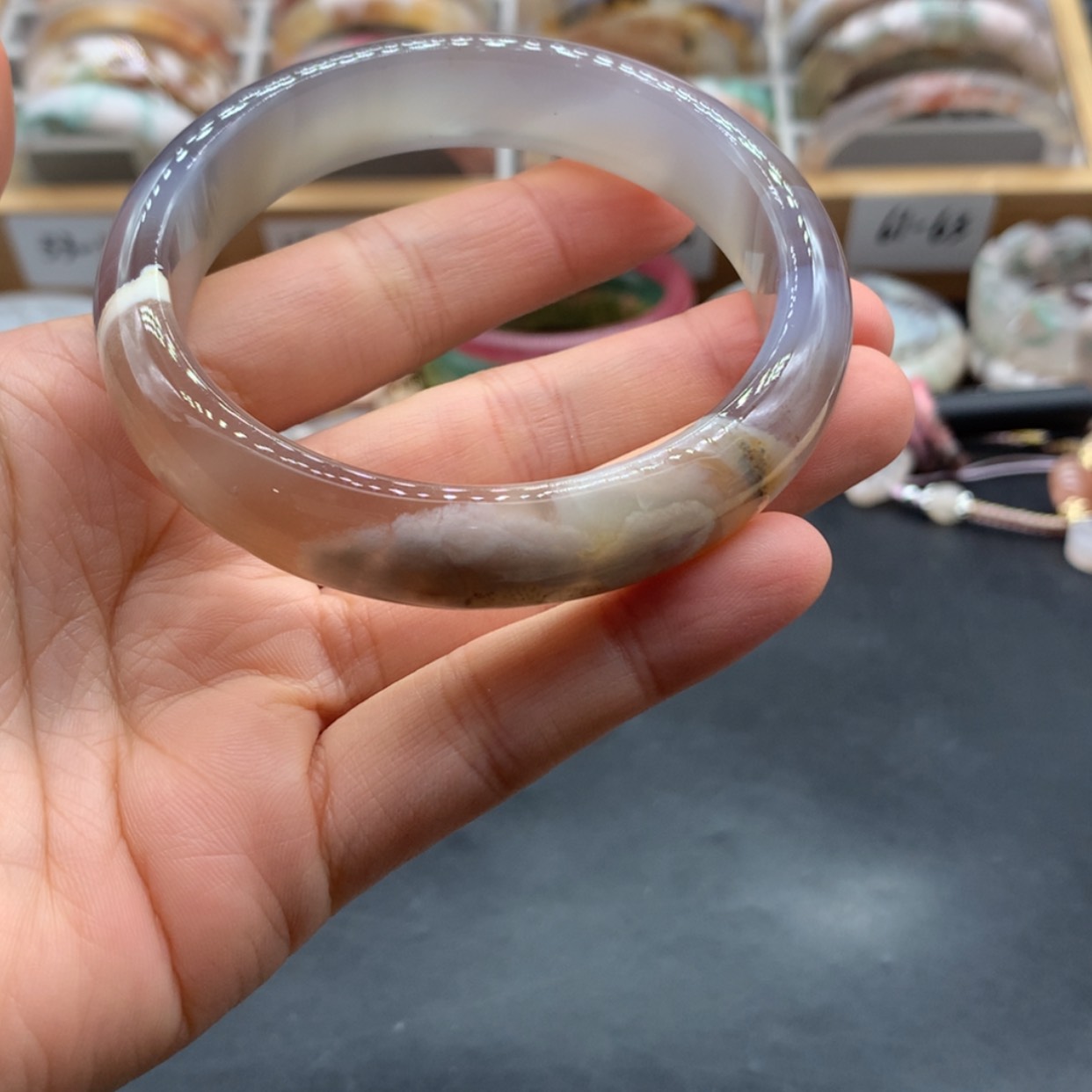 【闪购商品】玛瑙/玉髓手镯未镶嵌福**照