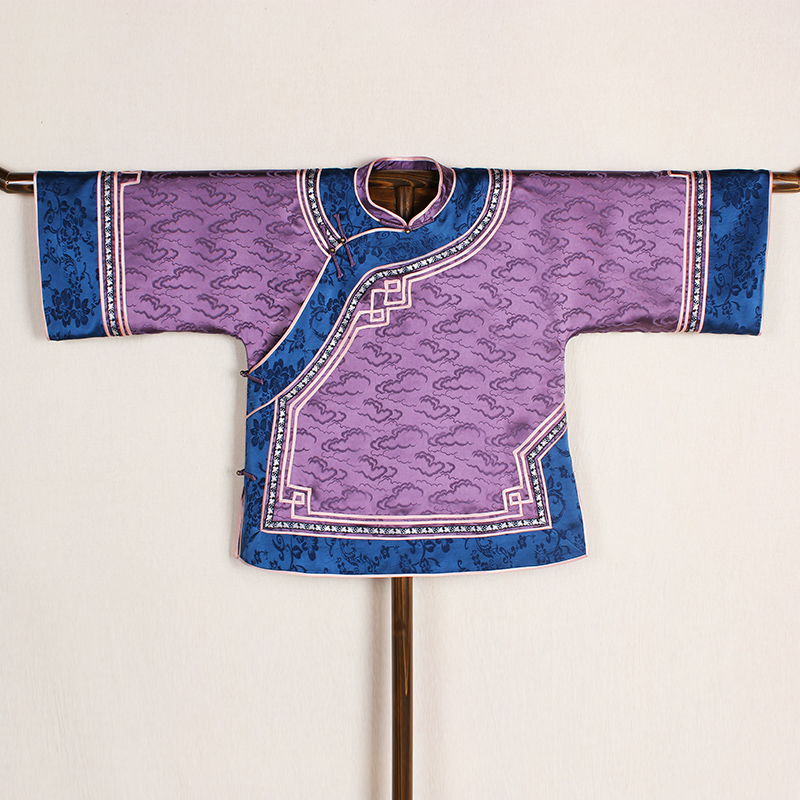 【紫云亭】复古新中式纯手工桑蚕丝香云纱中国风提花平肩女士上衣