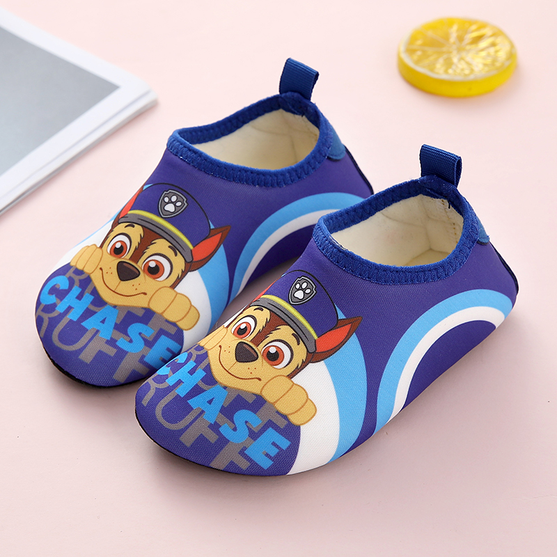 PAW PATROL/汪汪队立大功男童秋冬加绒地板鞋居家包跟保暖地板袜