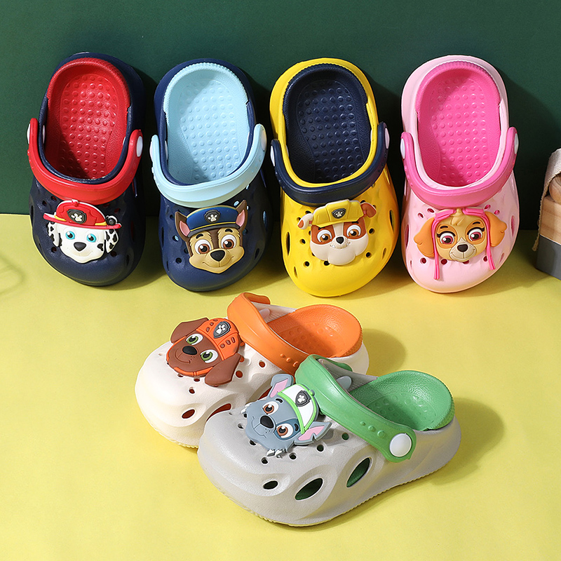PAW PATROL/汪汪队立大功夏男童防滑软底女童卡通小孩沙滩洞洞鞋