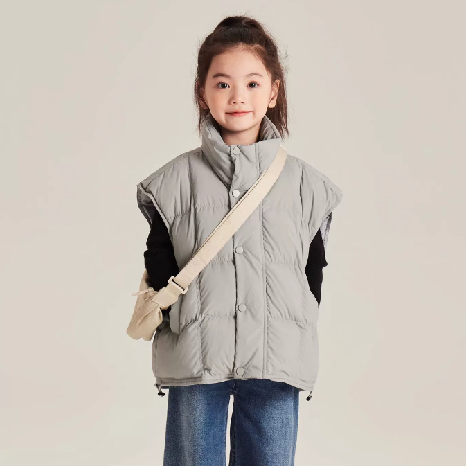 2023新款女童马甲冬季新款中大童保暖袄外套儿童百搭耐脏棉服潮流