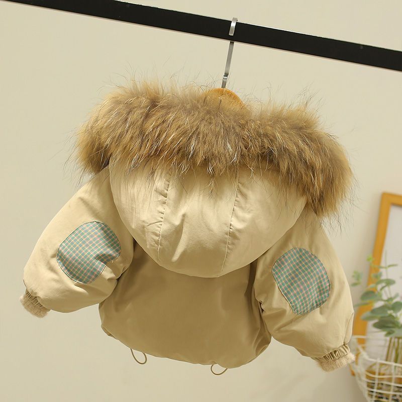 宝宝棉服冬季加厚保暖外套秋冬新款男童时尚连帽棉袄儿童夹克棉衣