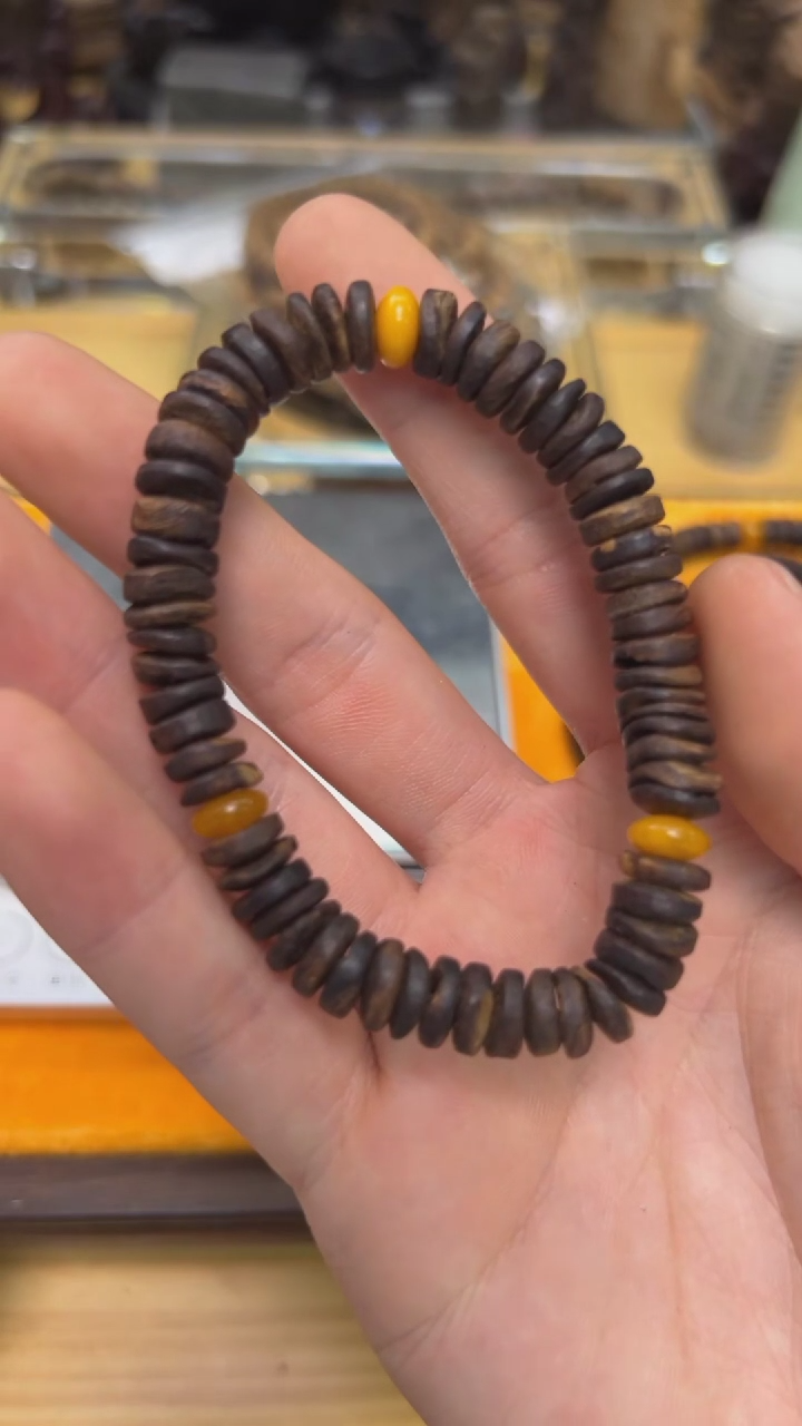 【闪购商品】沉香手串8.9g文莱沉水算盘珠030110792