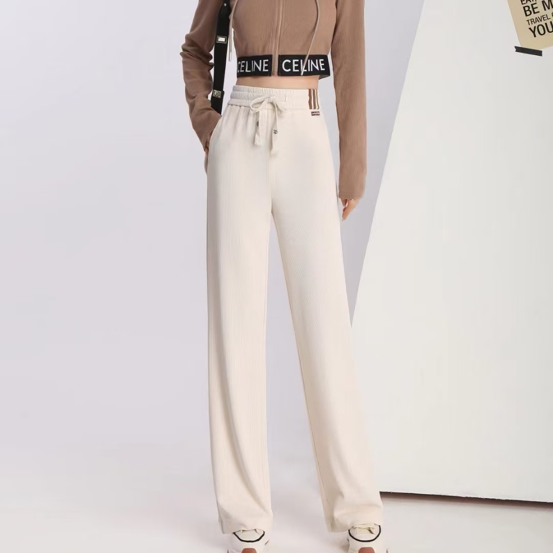 3299新款冰感棉窄版时尚垂感柔滑显瘦显高阔腿女裤