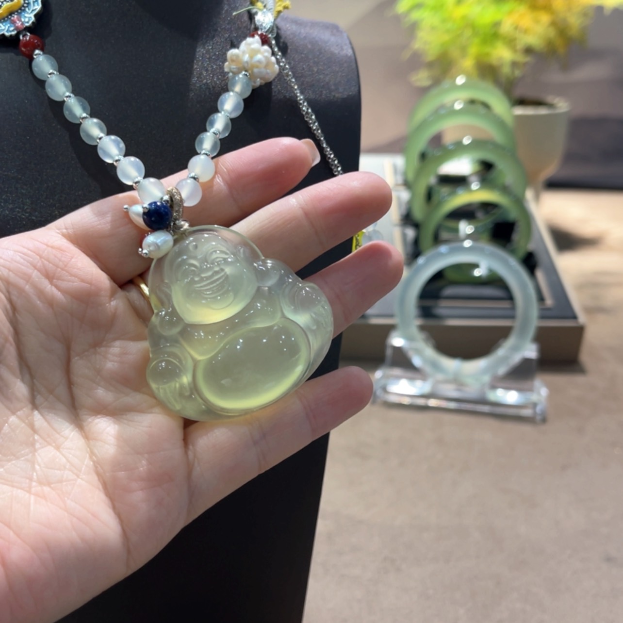 【闪购商品】岫玉颈饰未镶嵌