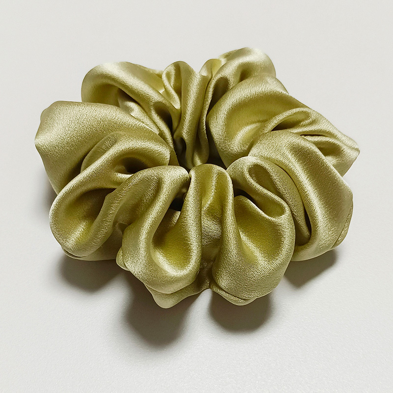 30姆米重磅100%桑蚕丝真丝大肠发圈四厘米无填充高颜值显气质护发