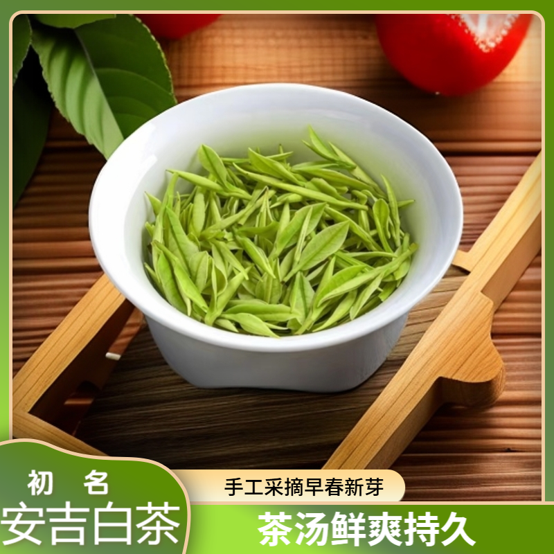 A288初名安吉白茶#2025年安吉明前春茶鲜爽纯正送礼品质绿茶好茶