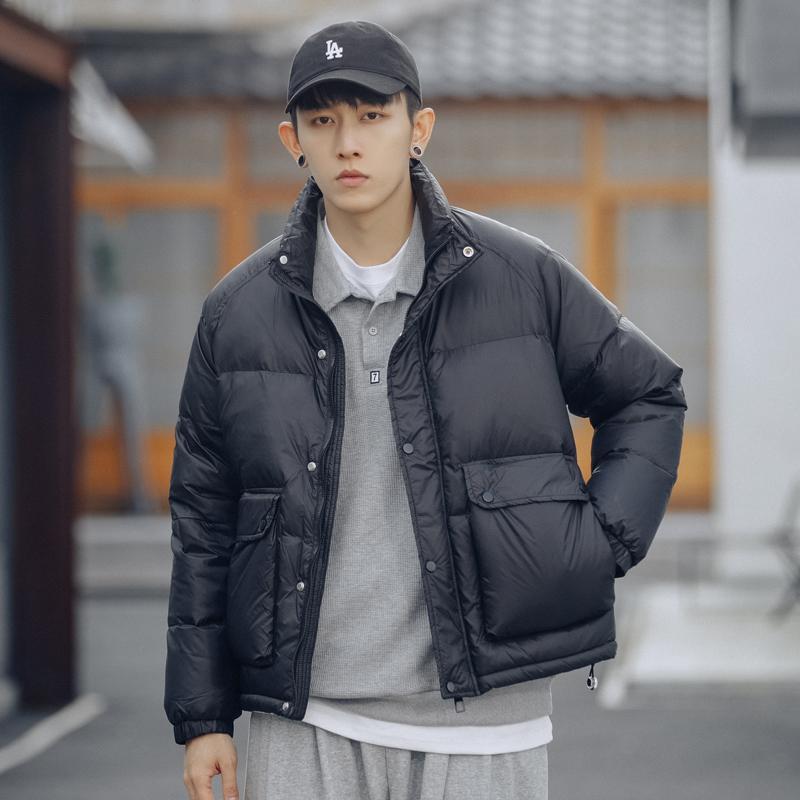 波司澄轻薄羽绒服男冬季立领2023新款短款潮牌外套男款加厚冬款薄
