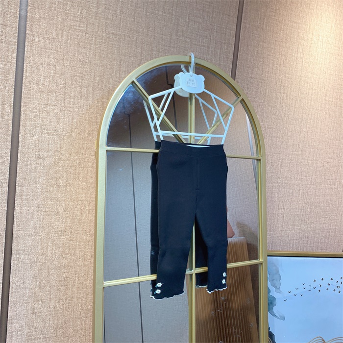 AF069   宝宝黑色加绒打底裤子