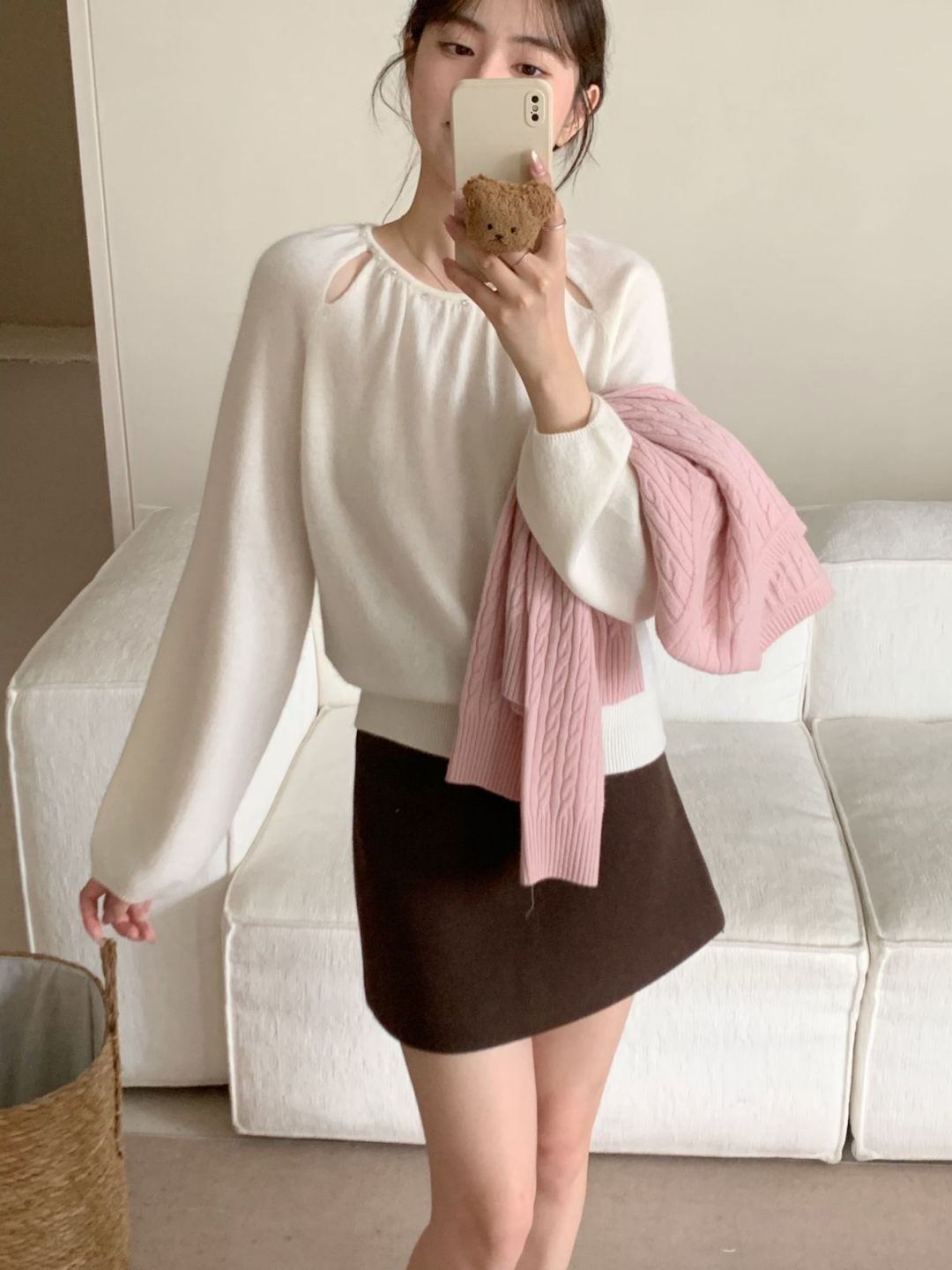 【素简.950126】早秋新款领圈重工套头宝藏上新针织衫