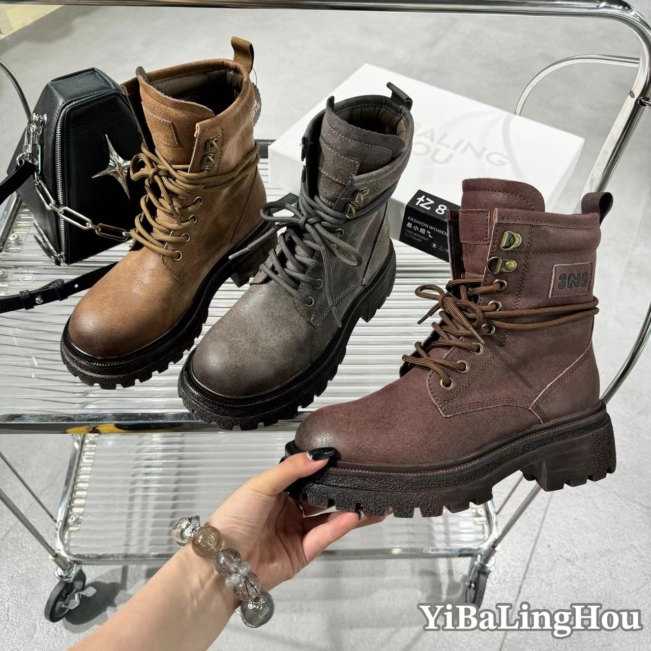 YBLH | 【秋】英伦风·复古做旧·擦色马丁靴85506