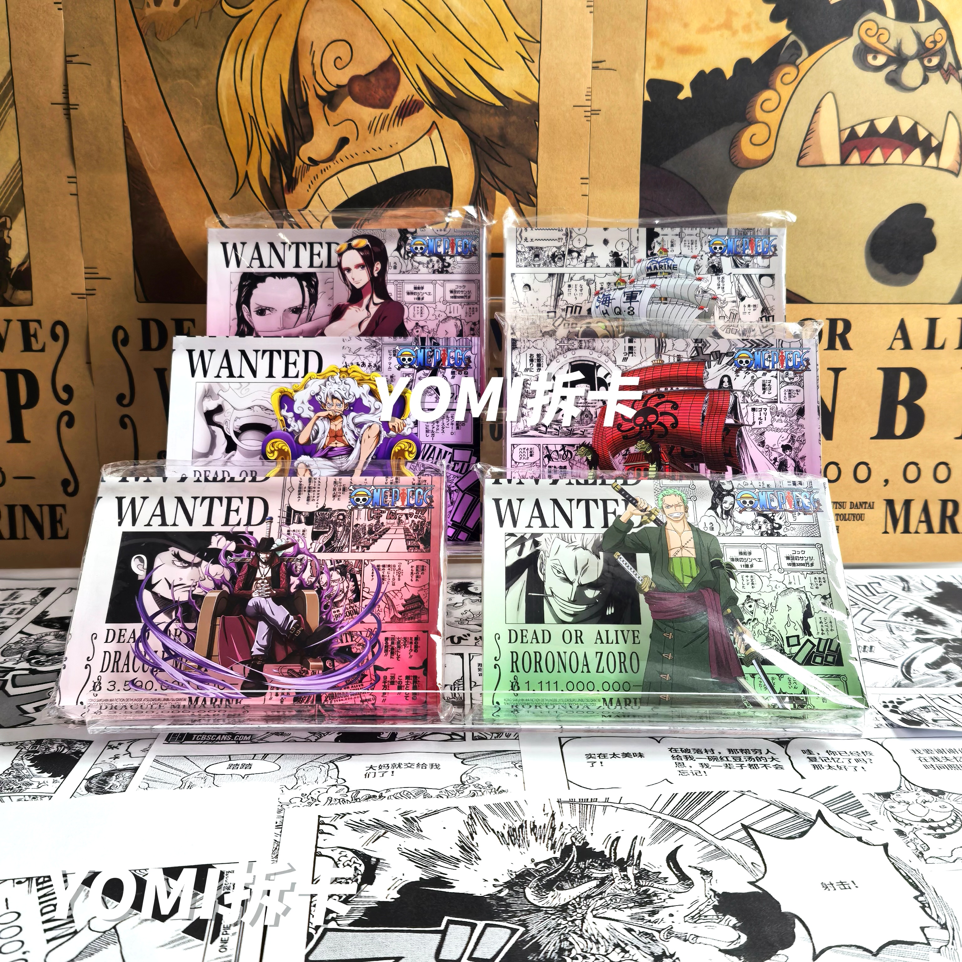 YOMI 海贼王漫画底热门角色进口亚克力摆件手办周边10*15 厚2cm