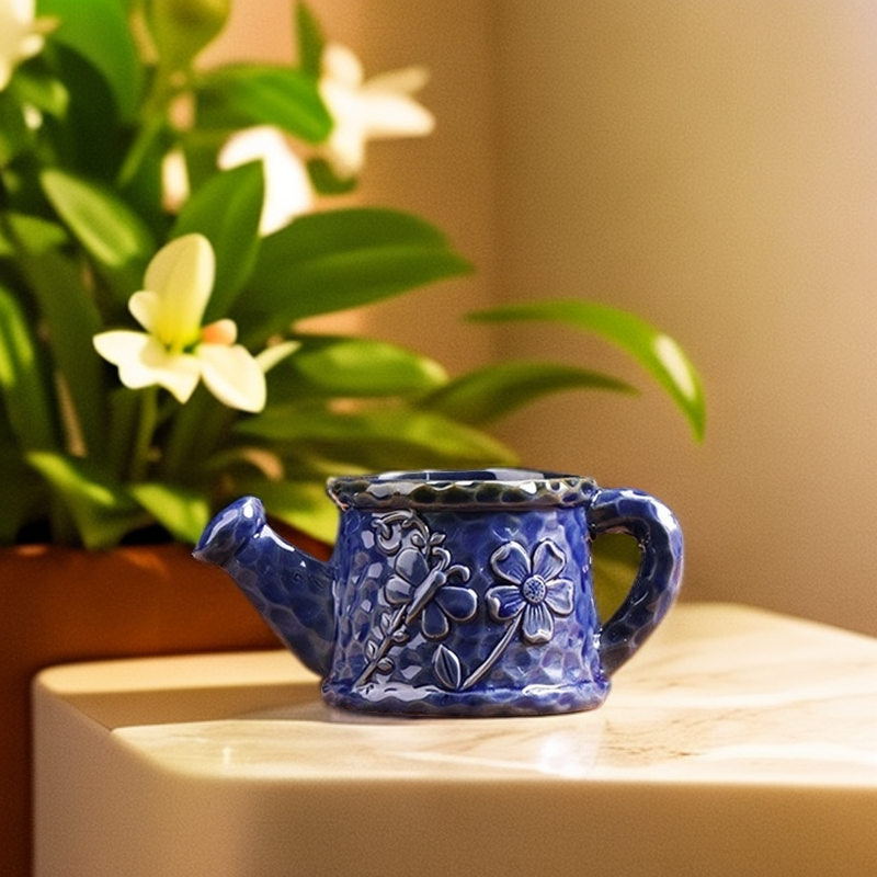 陶瓷花盆多肉花盆轻奢高级阳台小号绿植专用盆