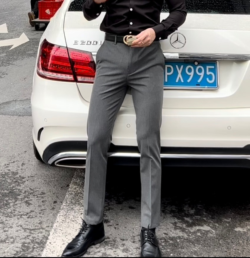 916款修身弹力西裤