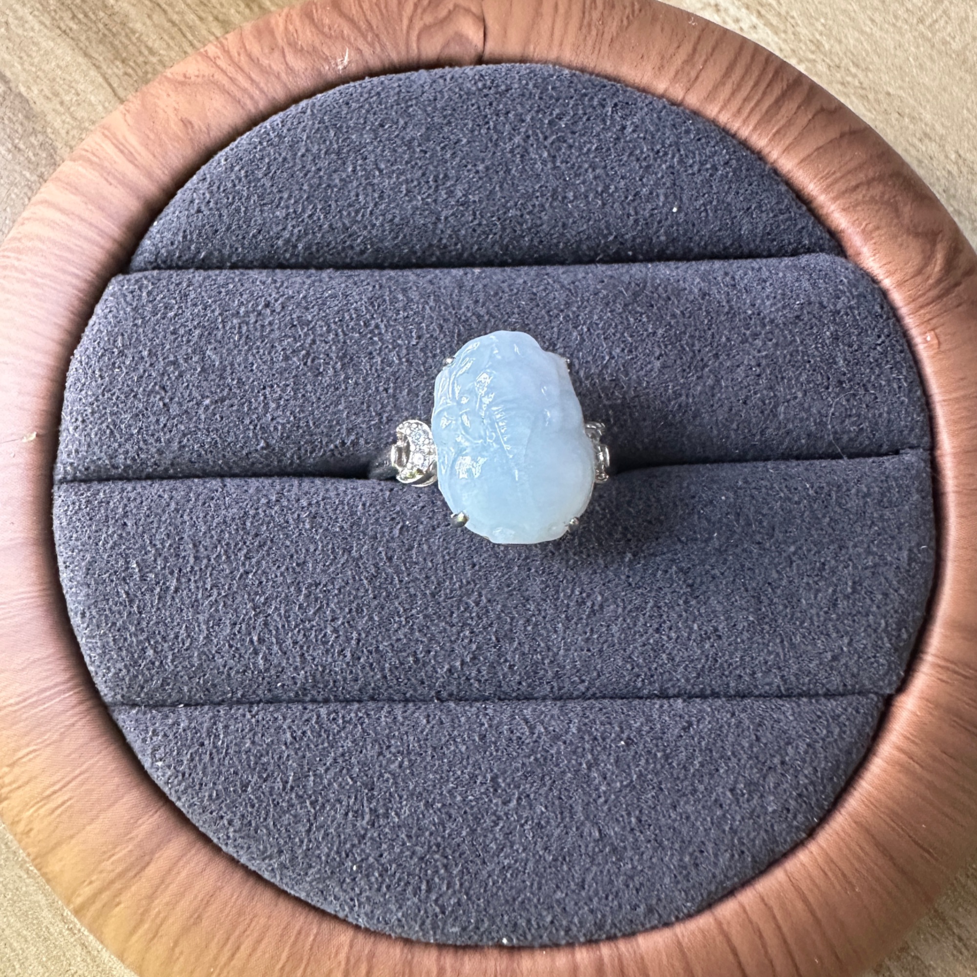 【戒指】缅甸翡翠A货貔貅戒指