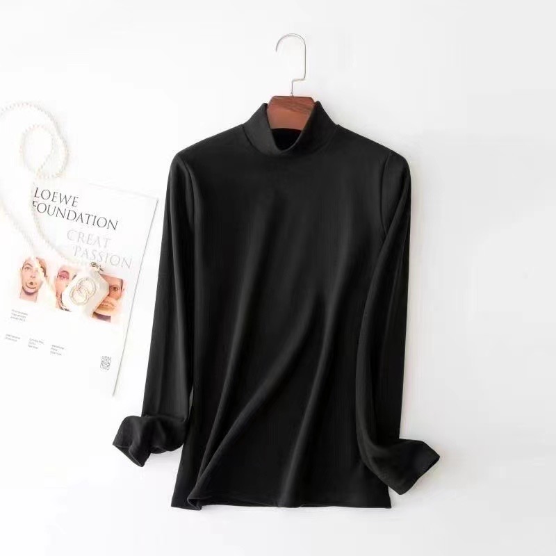 【靓衣园】半高领时尚保暖双面绒暖暖衣打底衣（7399）