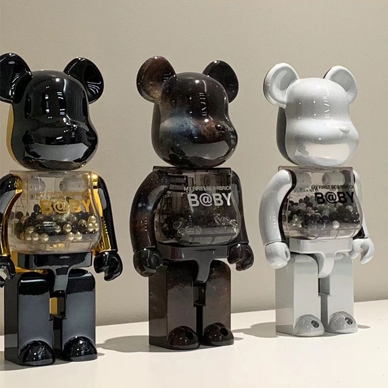 暴力熊网红bearbrick400%千秋2G空山桌面高手办玩偶公仔潮摆件