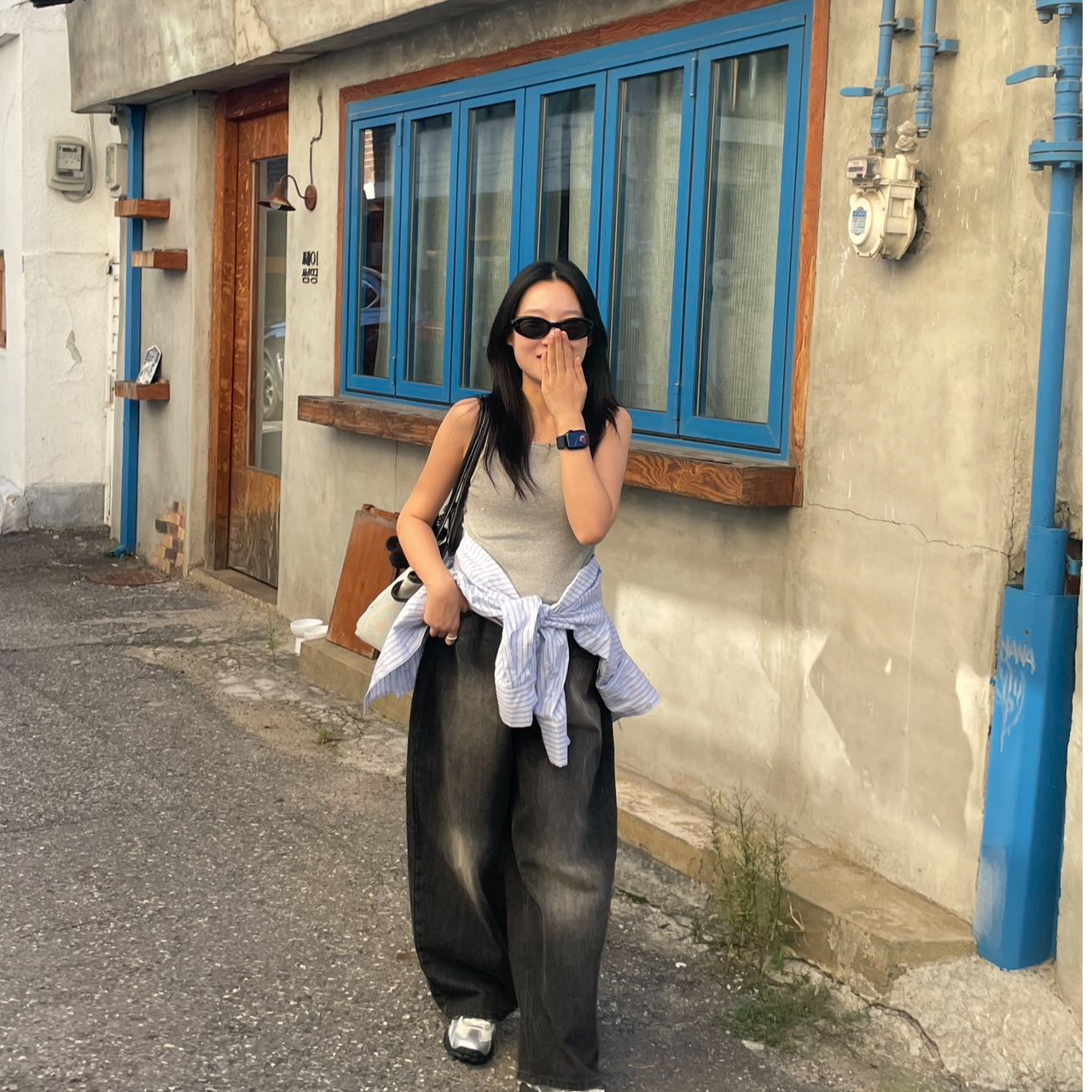 DEC II-韩系收腰衬衫