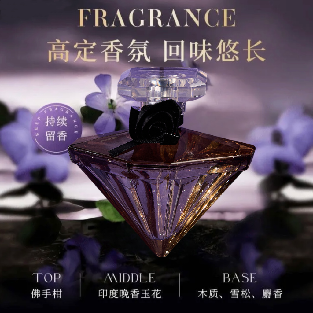 WARMKISS 璀璨珍爱黑夜香水 钻石切割瓶身经典留香礼盒