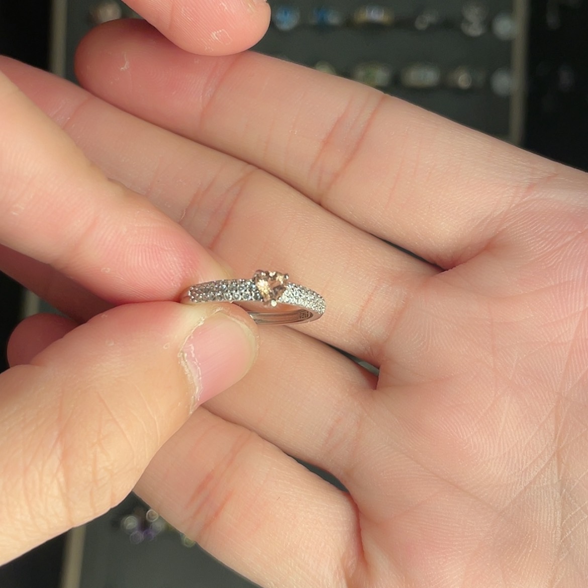 【闪购商品】碧玺戒指银S925镶嵌