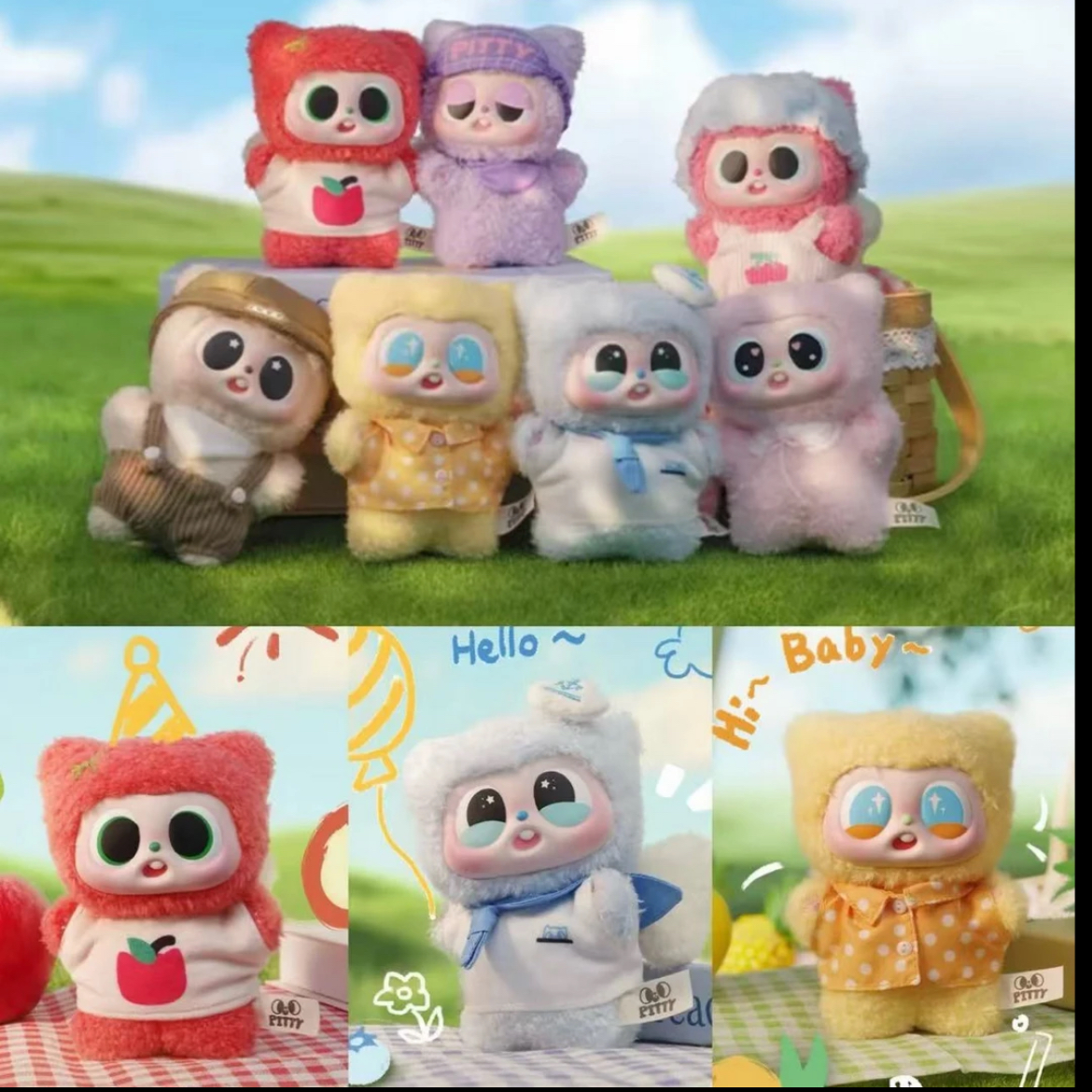 【奥叮叮拆盒】PITTY果宝乐园系列搪胶毛绒盲盒可爱包挂拜偶
