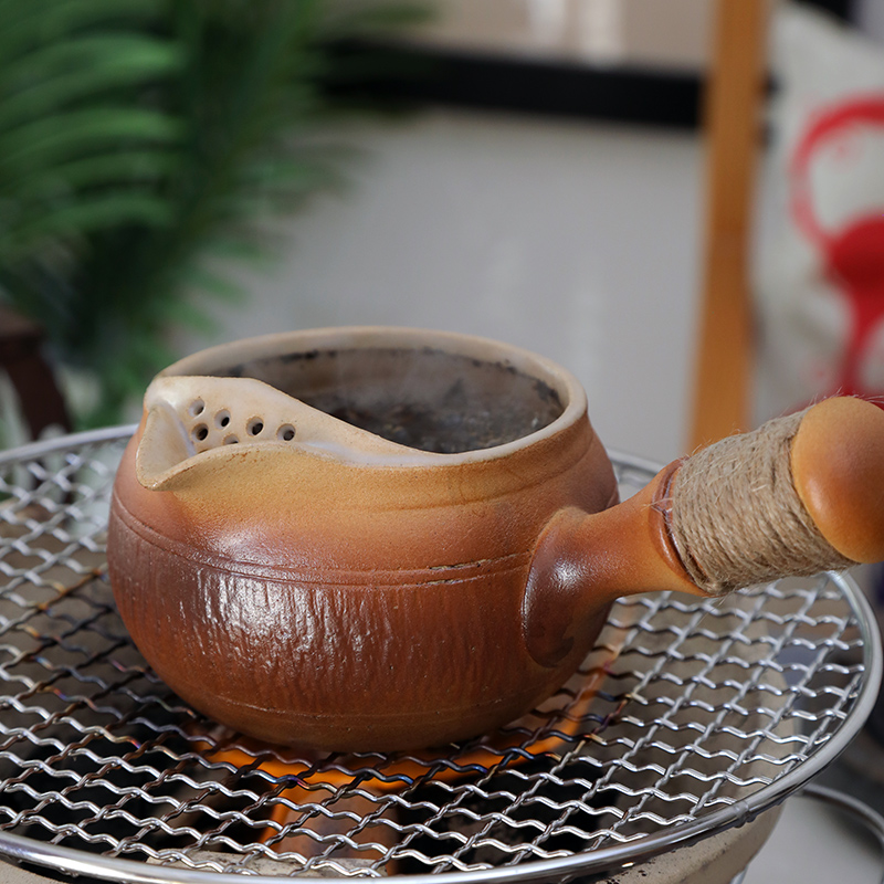 围炉煮茶砂金釉罐罐壶大容量可干烧煮茶壶 ml可明火电陶炉烧