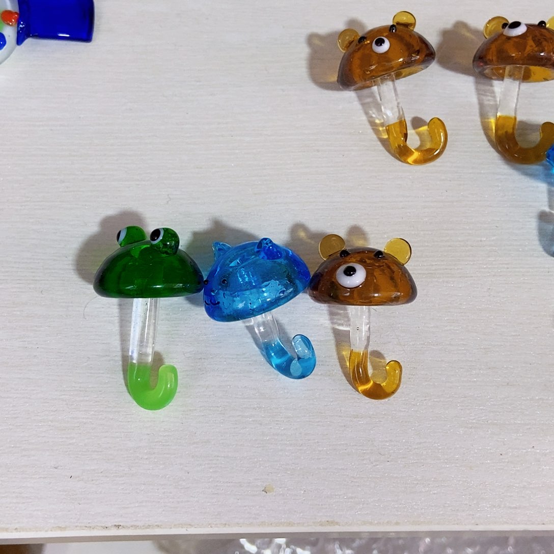 琉璃手工艺品小伞下单挑颜色