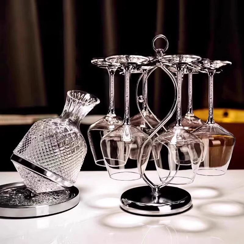 欧式轻奢高档红酒杯套装醒酒器水晶勃艮第高脚杯葡萄酒杯家用