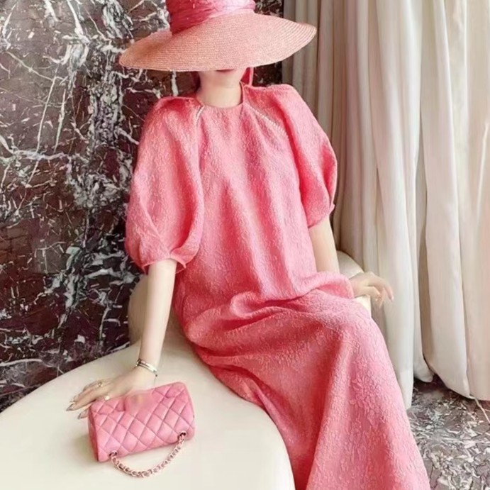 新款法式桑蚕丝气质连衣裙女装夏装新款