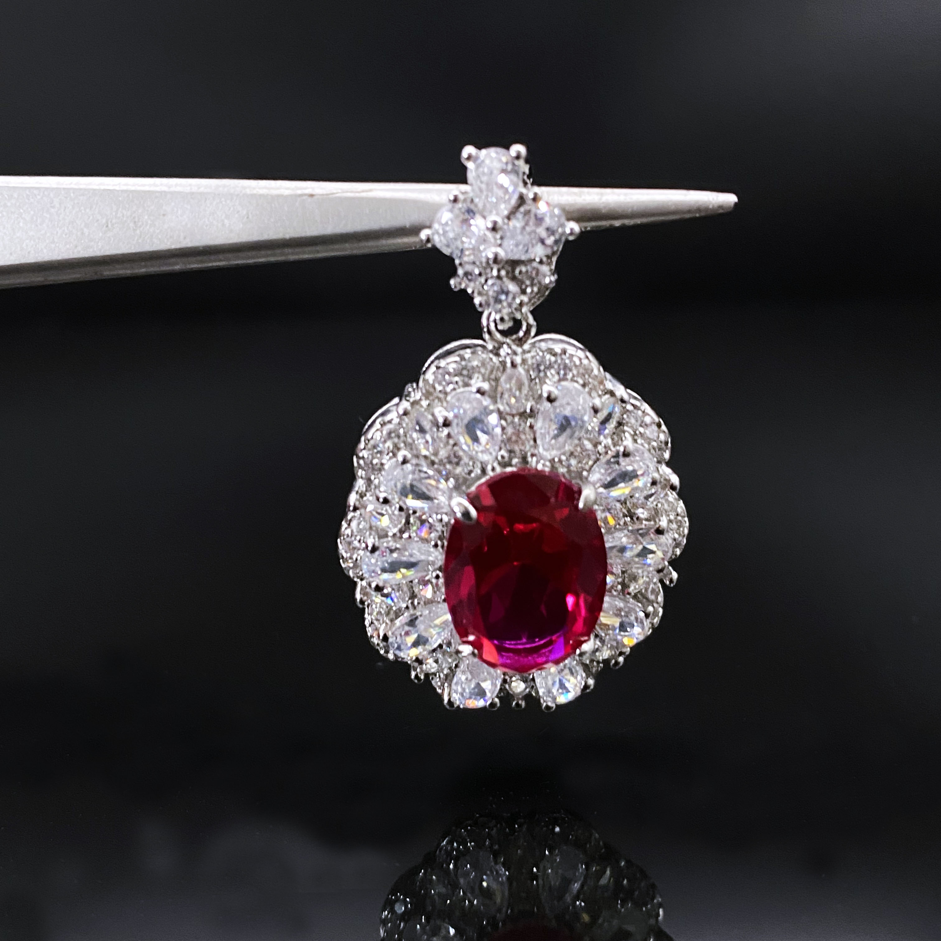 Afra-缅甸抹谷红宝石-精工培育吊坠 102