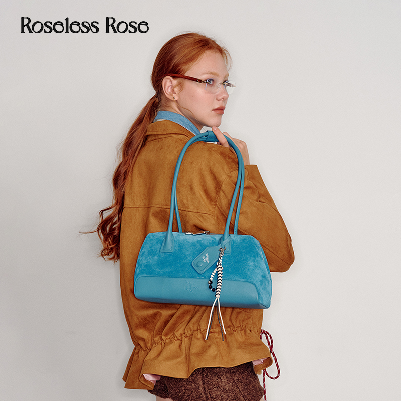 RoselessRose大号波士顿单肩腋下保龄球包包女款爆款2025新款女包