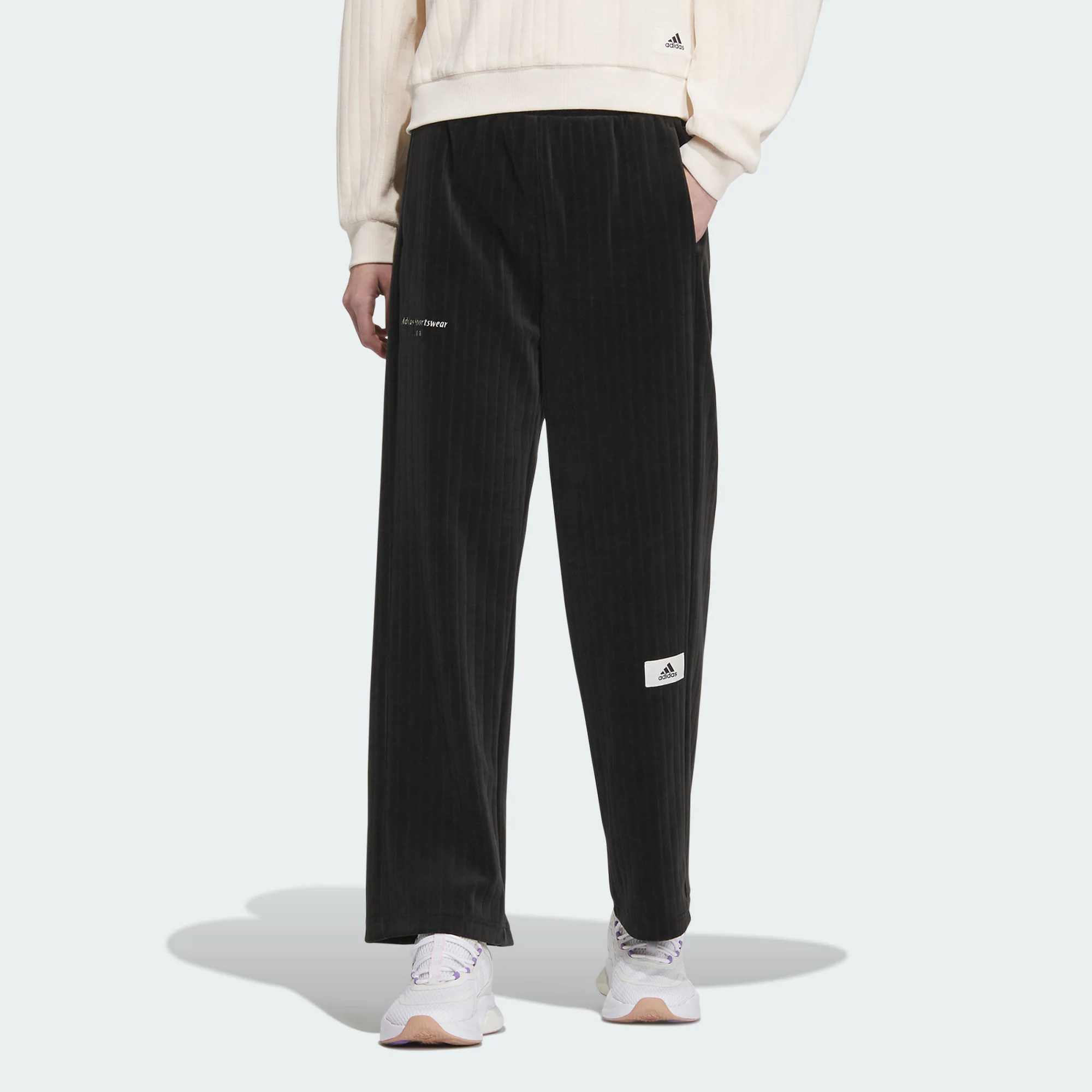 Adidas阿迪达斯春秋新款休闲百搭运动长裤宽松时尚直筒舒适IW4035