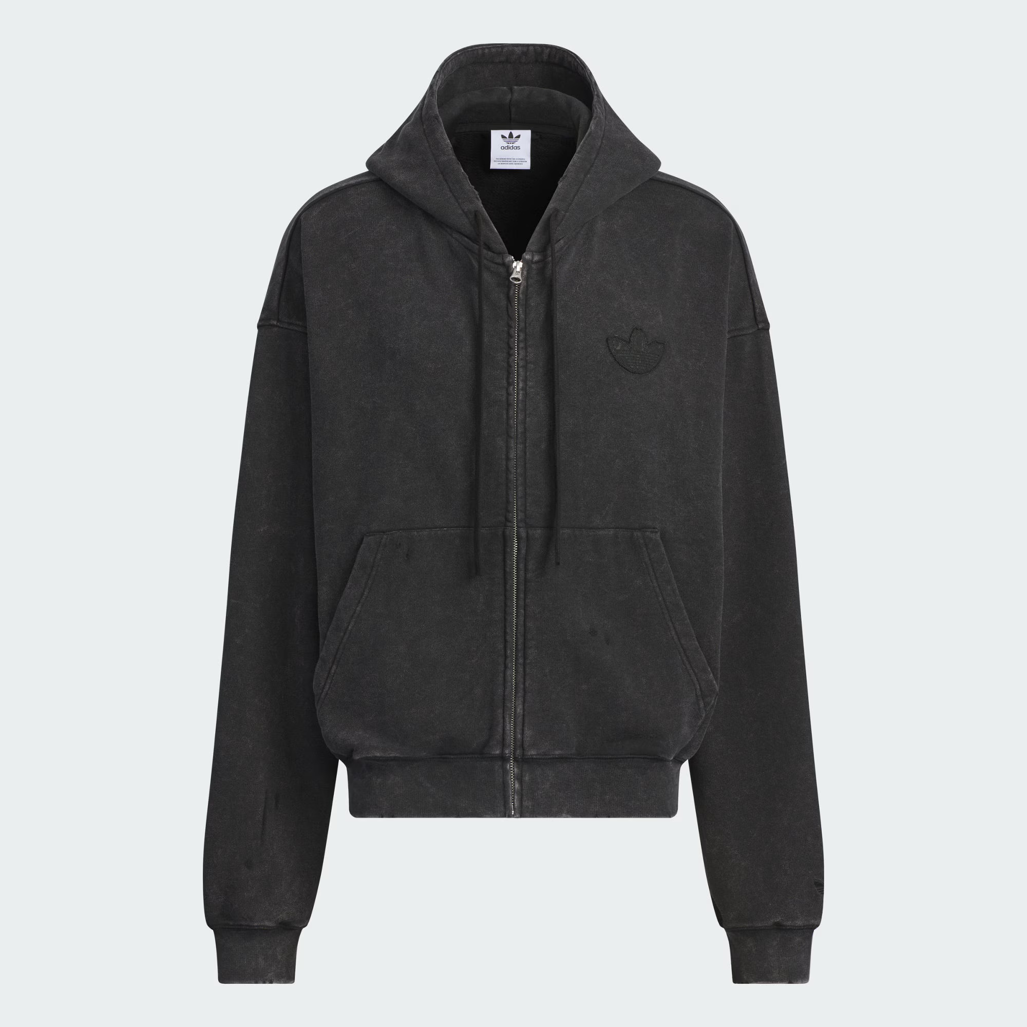 adidas三叶草 复古运动宽松连帽时尚舒适夹克外套 JM7285