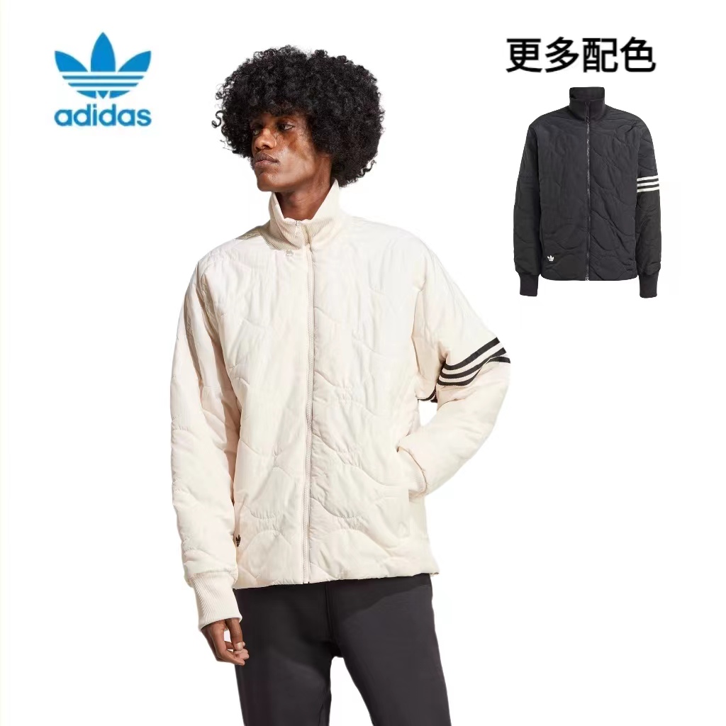 adidas阿迪达斯三叶草男女宽松运动秋冬保暖棉服HS1581 HR8696