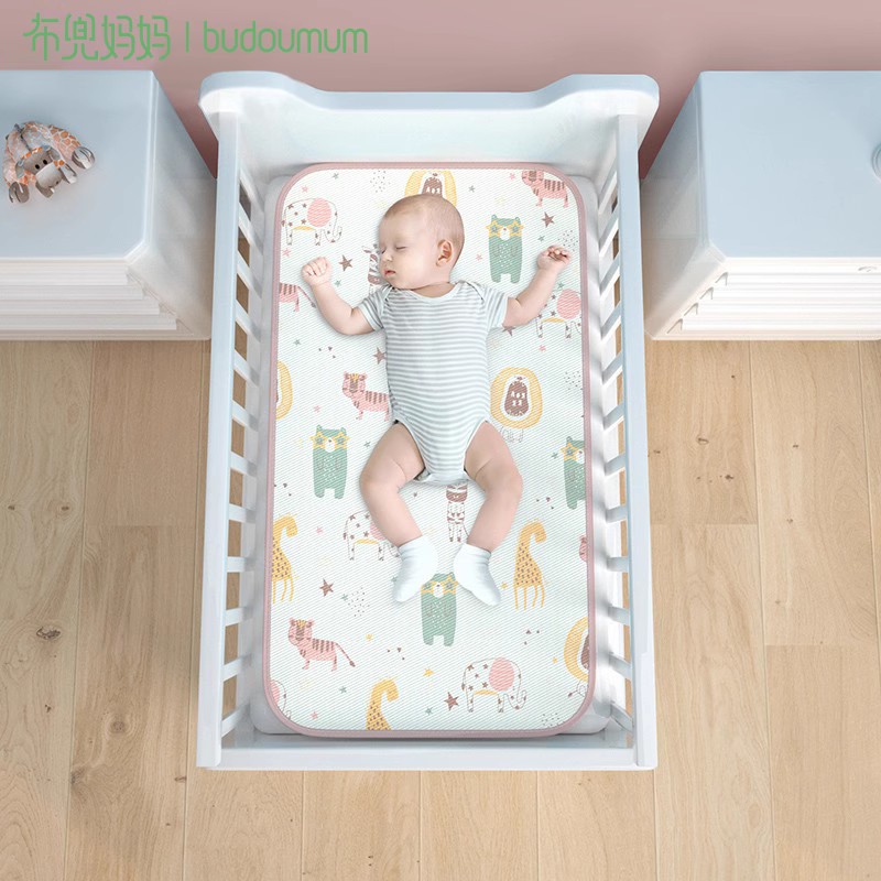 婴儿凉席冰丝透气夏季新生儿宝宝母婴儿童bb凉席幼儿园隔尿席子