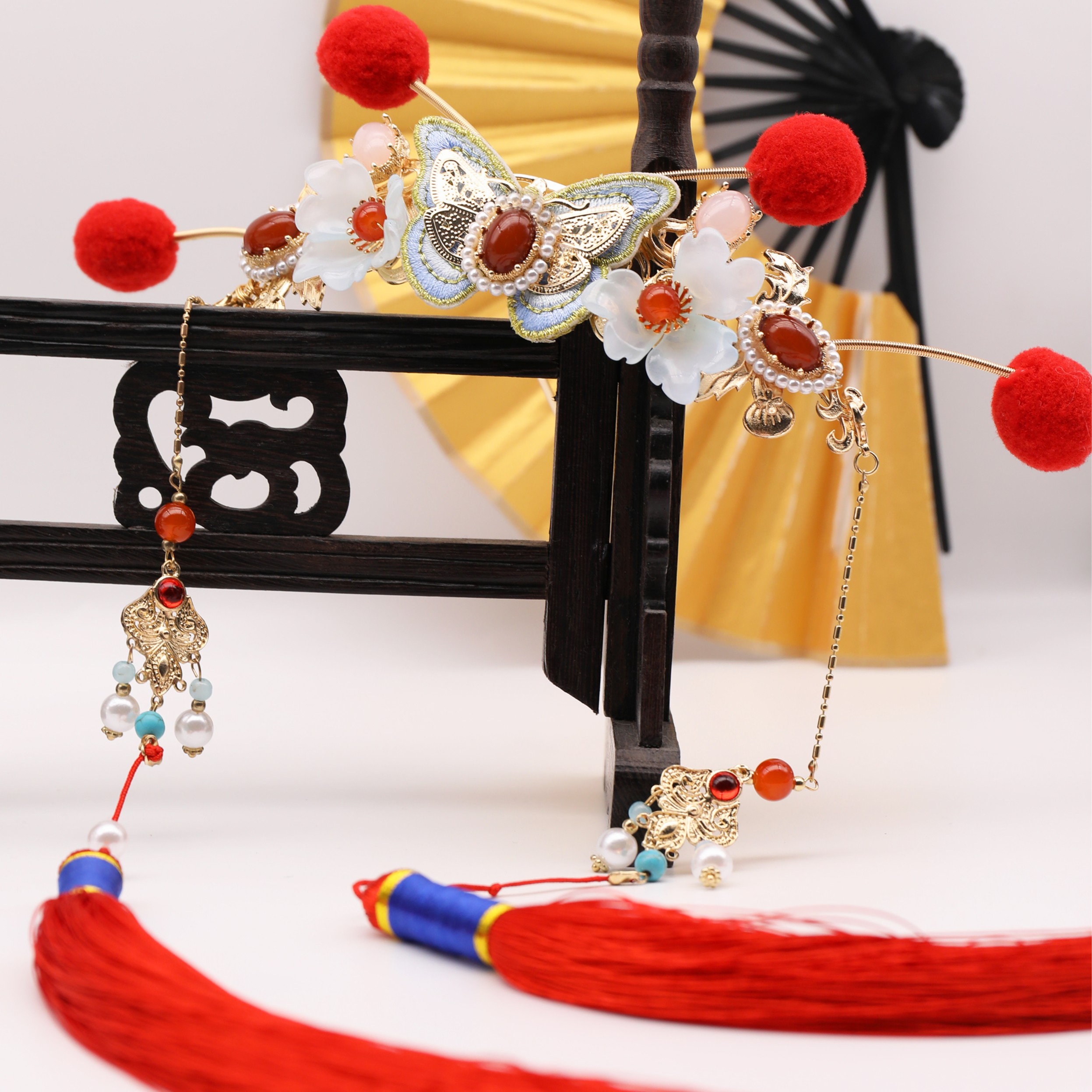 qibo/旗铂锦绣繁花儿童古风女童汉服旗袍国风春夏秋蝴蝶超仙