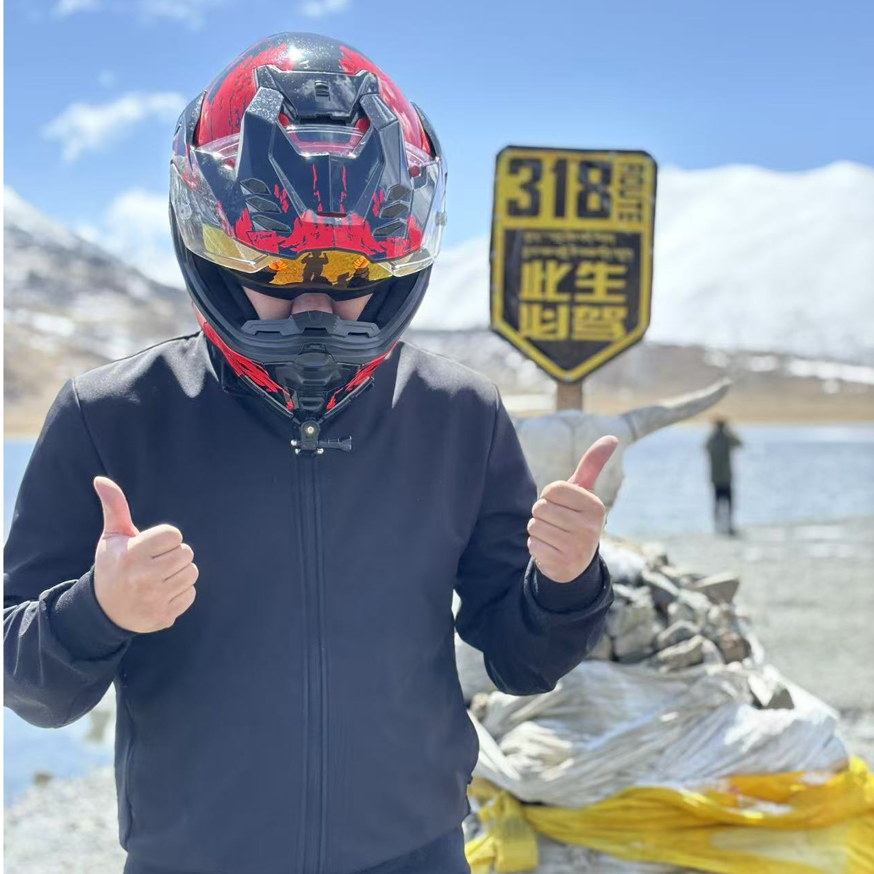 何老师甄选摩托车机车骑行服CE2护具防风防水保暖冲锋衣