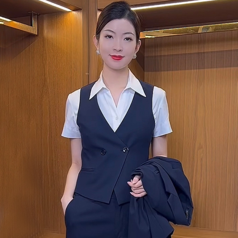 【西装马甲修身显瘦显高】马甲ol职业装搭配女职业正装工作服时尚