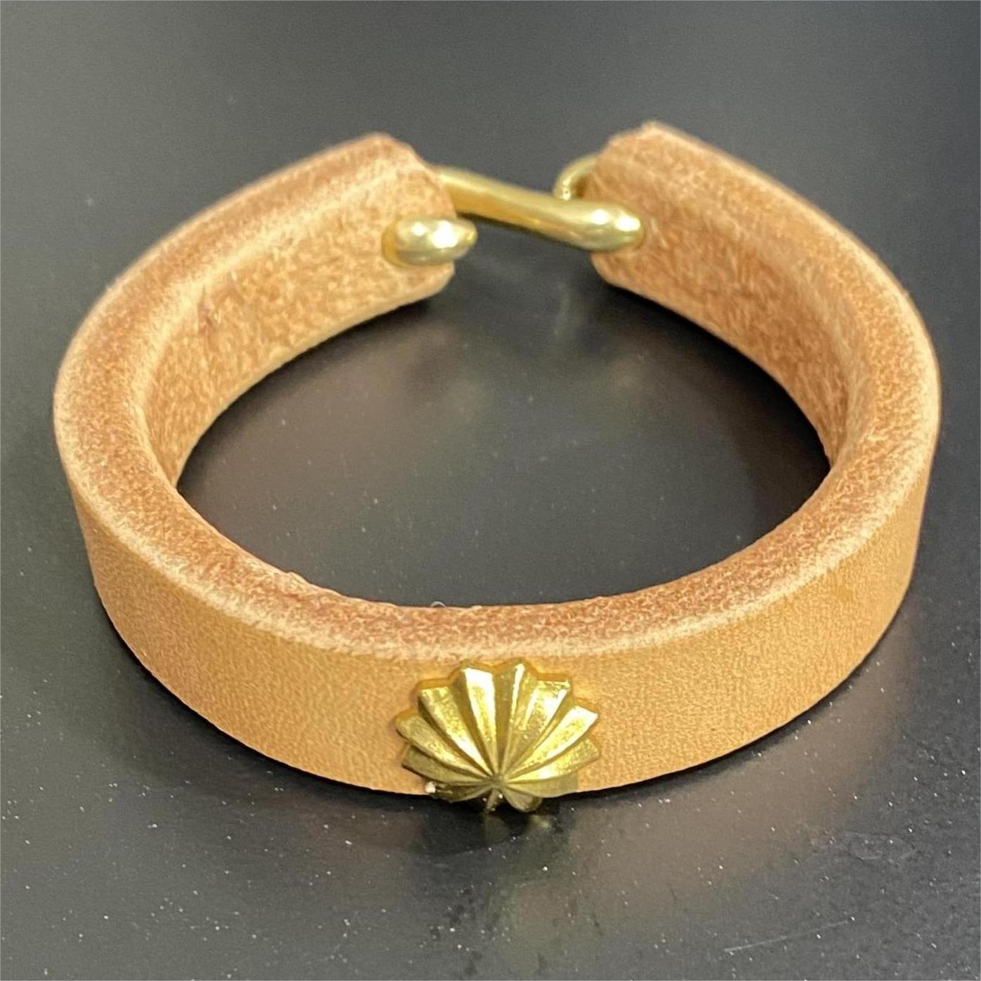 牛皮手环小型亲狗环男生女生真皮手圈植鞣皮可变色饰品