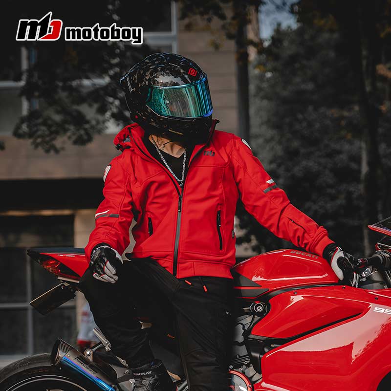 motoboy骑行服男摩托车休闲夹克四季通用男女通勤机车赛车服防水