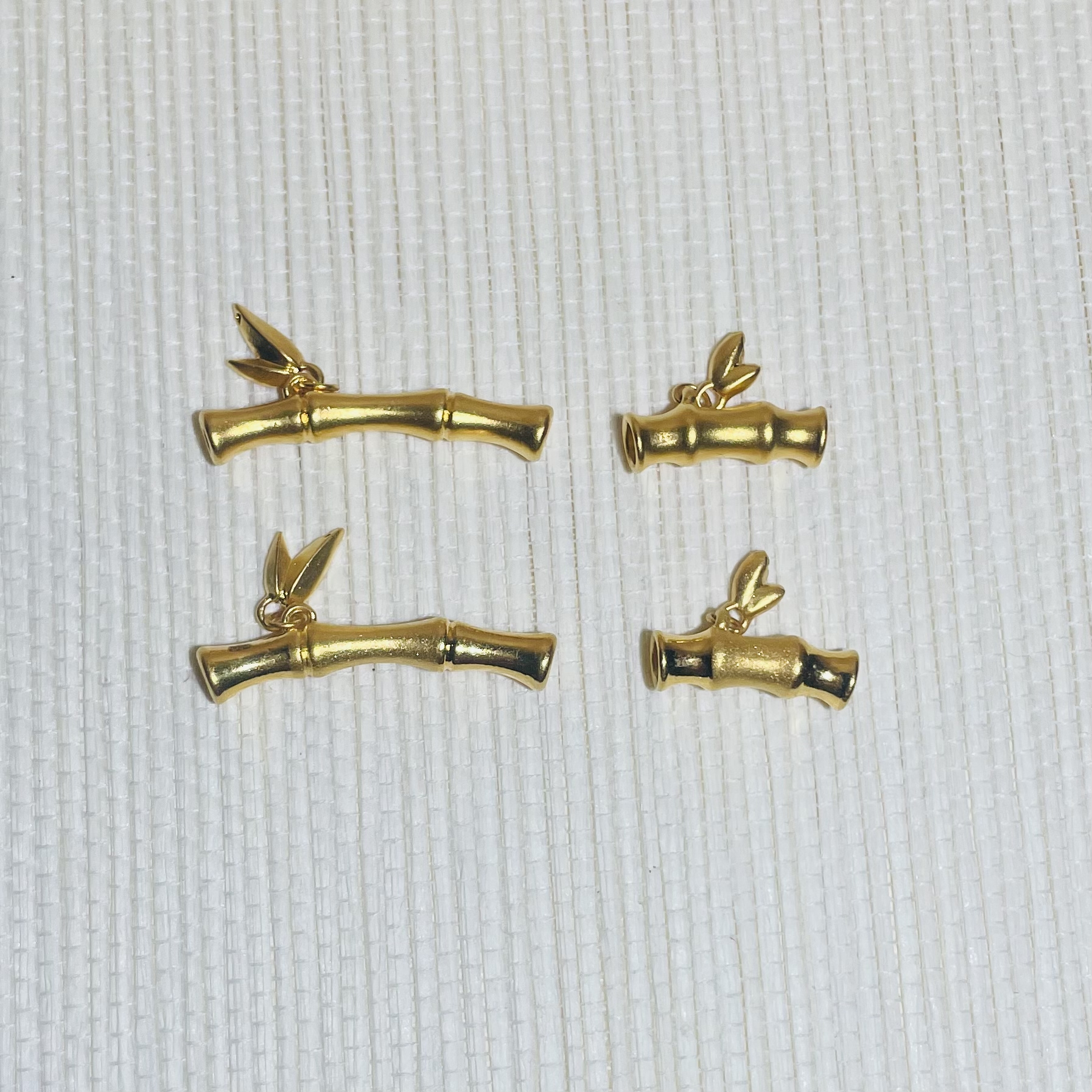 足金竹节时尚百搭气质简约配件