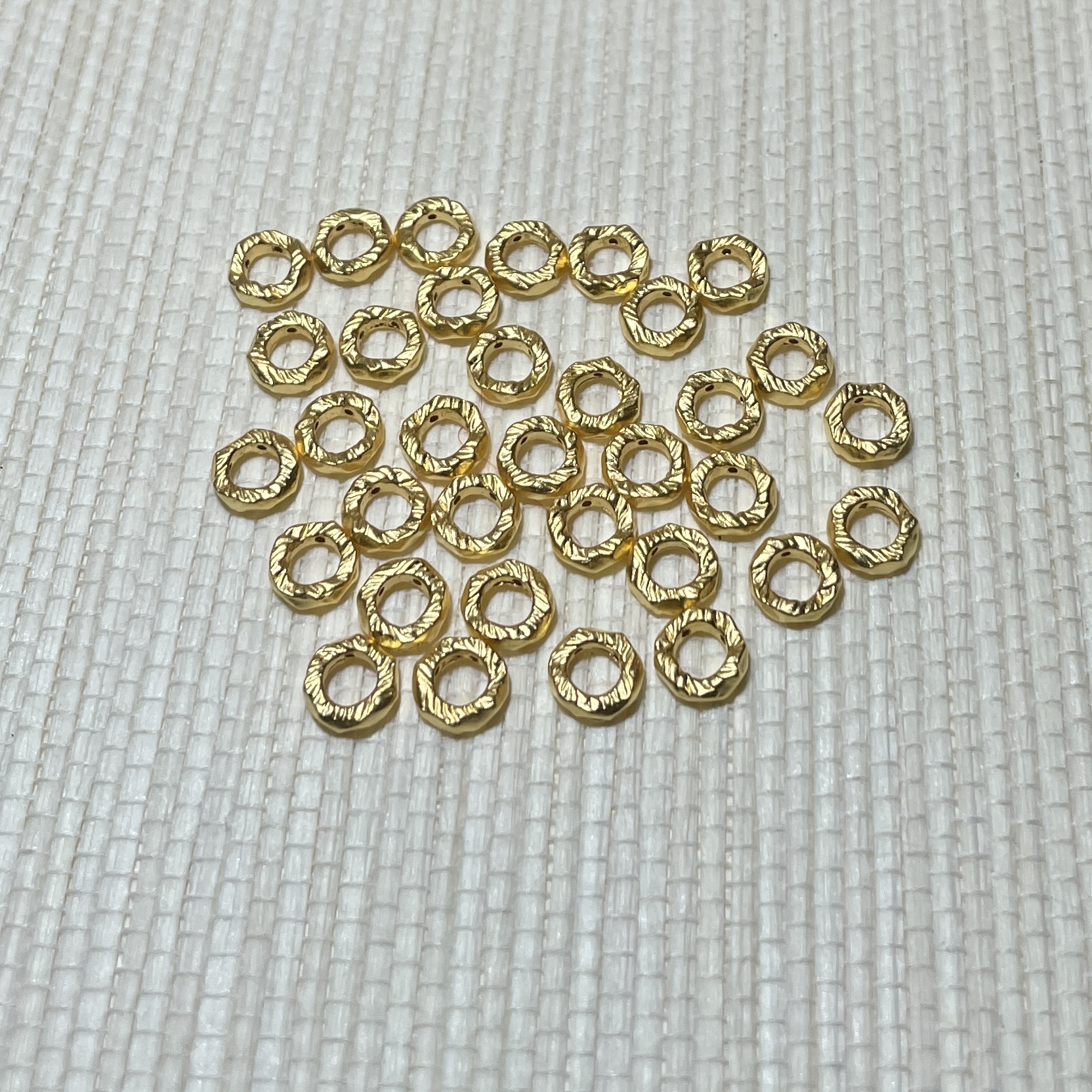 足金7mm盘缠金配件  (低于1g不包邮费证书费)