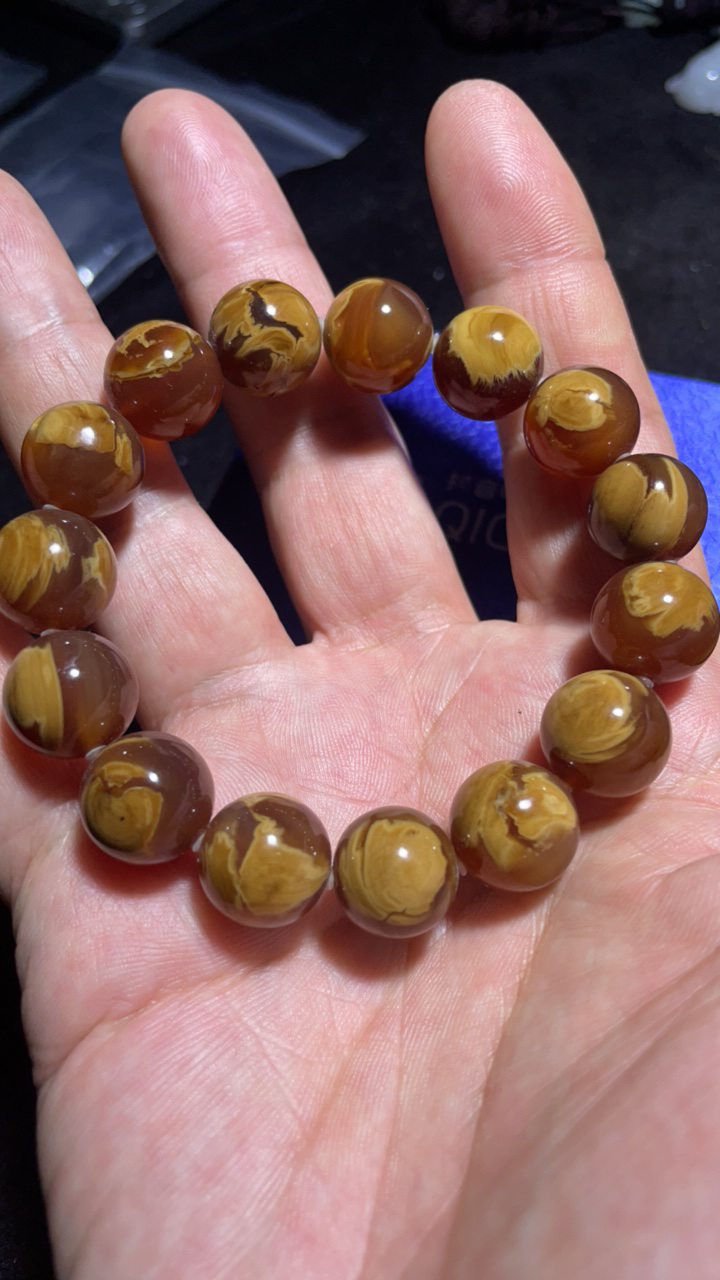 缅甸琥珀桔蜜花蜜溶洞女士卡14尺寸