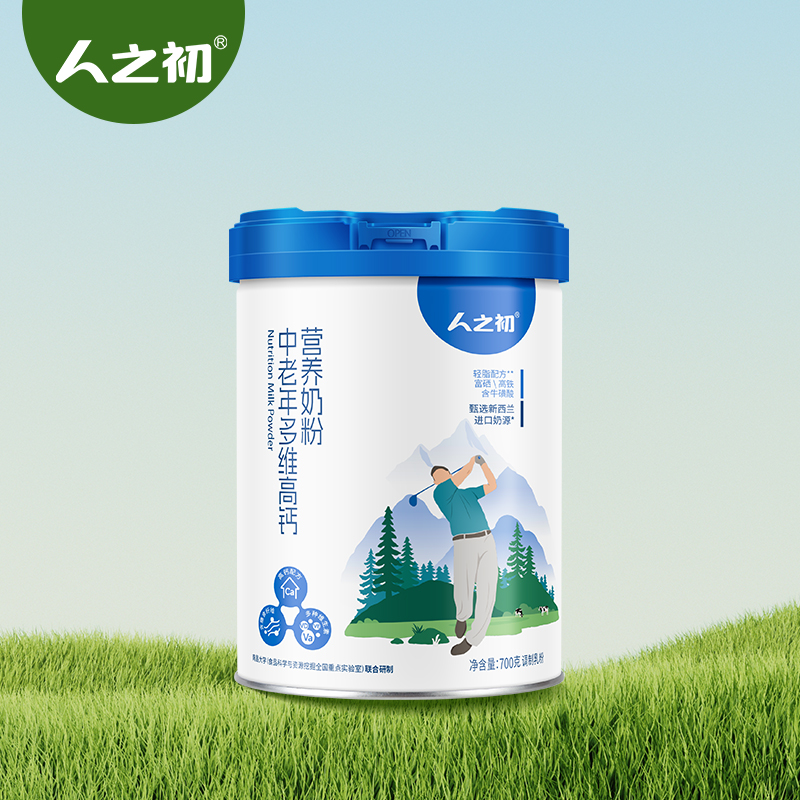 人之初中老年多维高钙营养配方奶粉700g