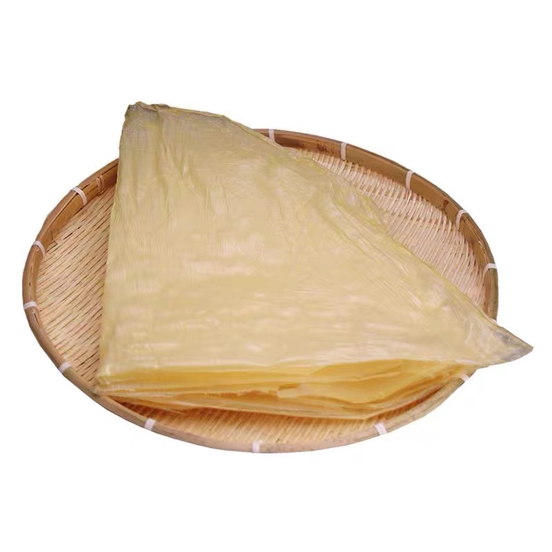 浙江永嘉农家纯手工头层豆腐皮超薄原浆油豆皮500g