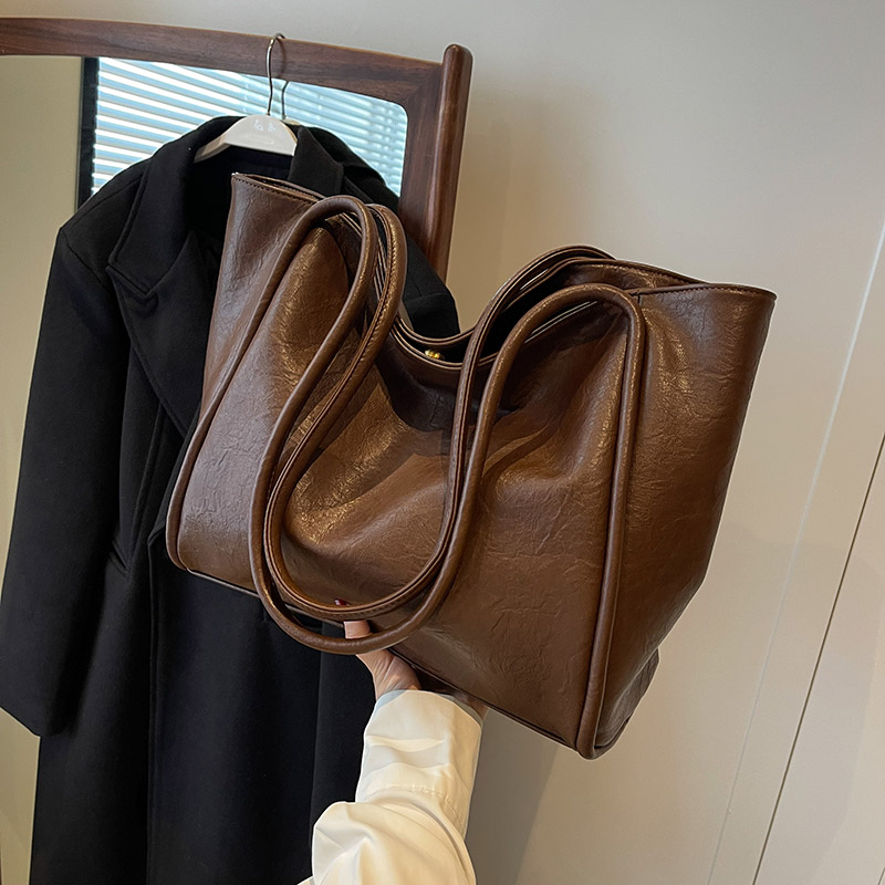 仙茉大容量包包女款爆款2025新款托特包时尚百搭大学生上课单肩包