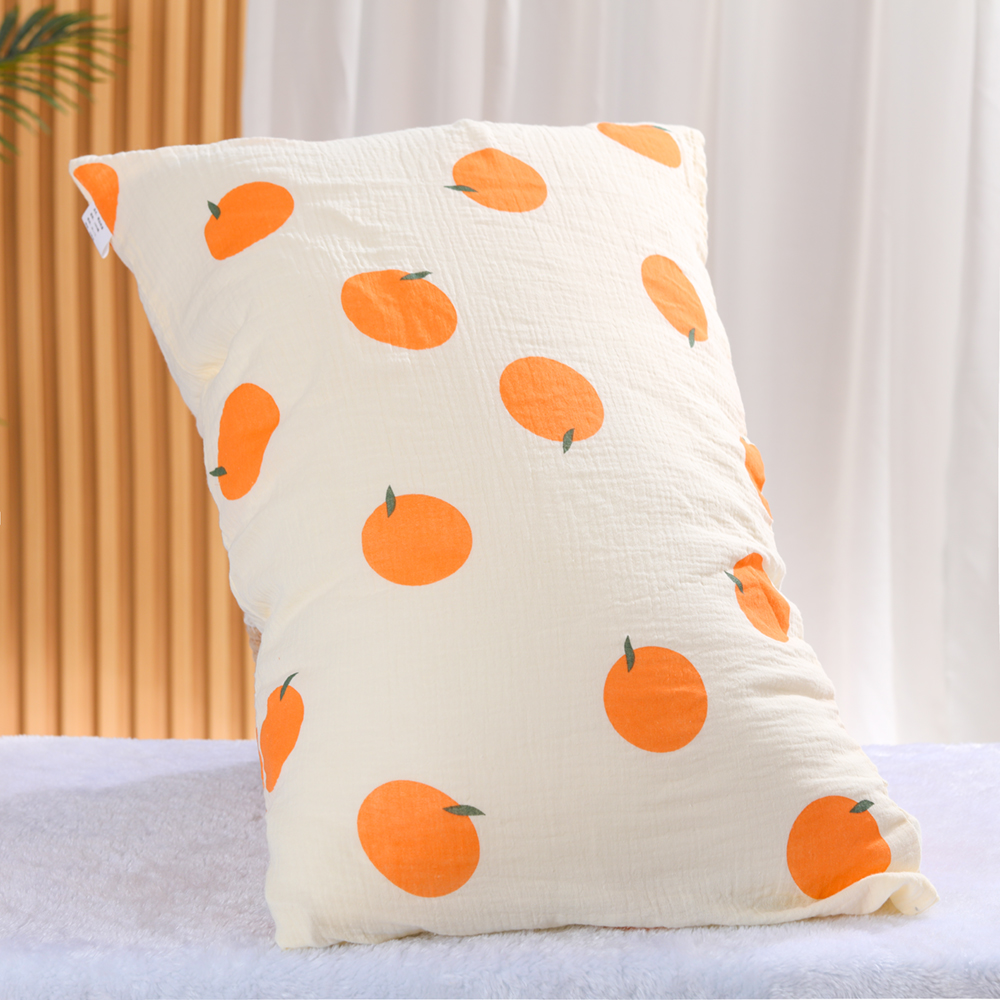 【枕巾】A类全棉纯棉四层纱皱皱纱婴儿可用柔软亲肤吸汗透气50*80cm