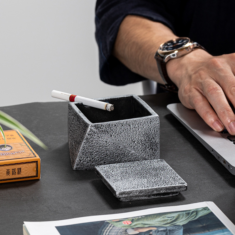 北欧ins风格酒吧工业风水泥创意个性潮流烟灰缸现代简约客厅家用